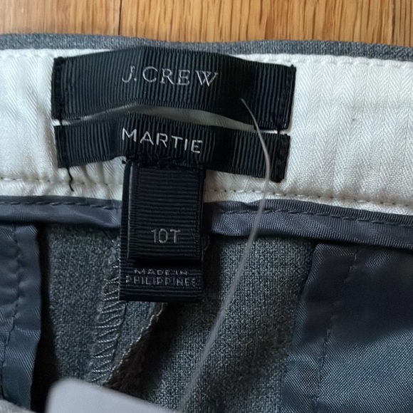 J.Crew Martie Wool Ankle Pants Bi-Stretch 10T Gray - Picture 4 of 7